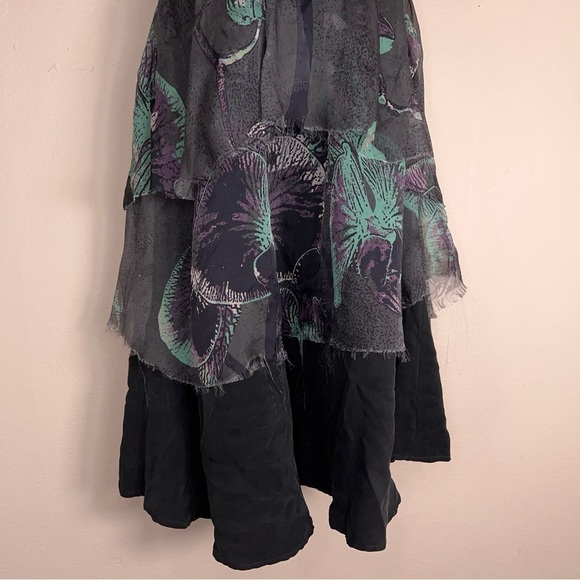 New XS Objects Without Meaning Dress Halter Style  Boho Sleeveless Layered - Picture 10 of 15